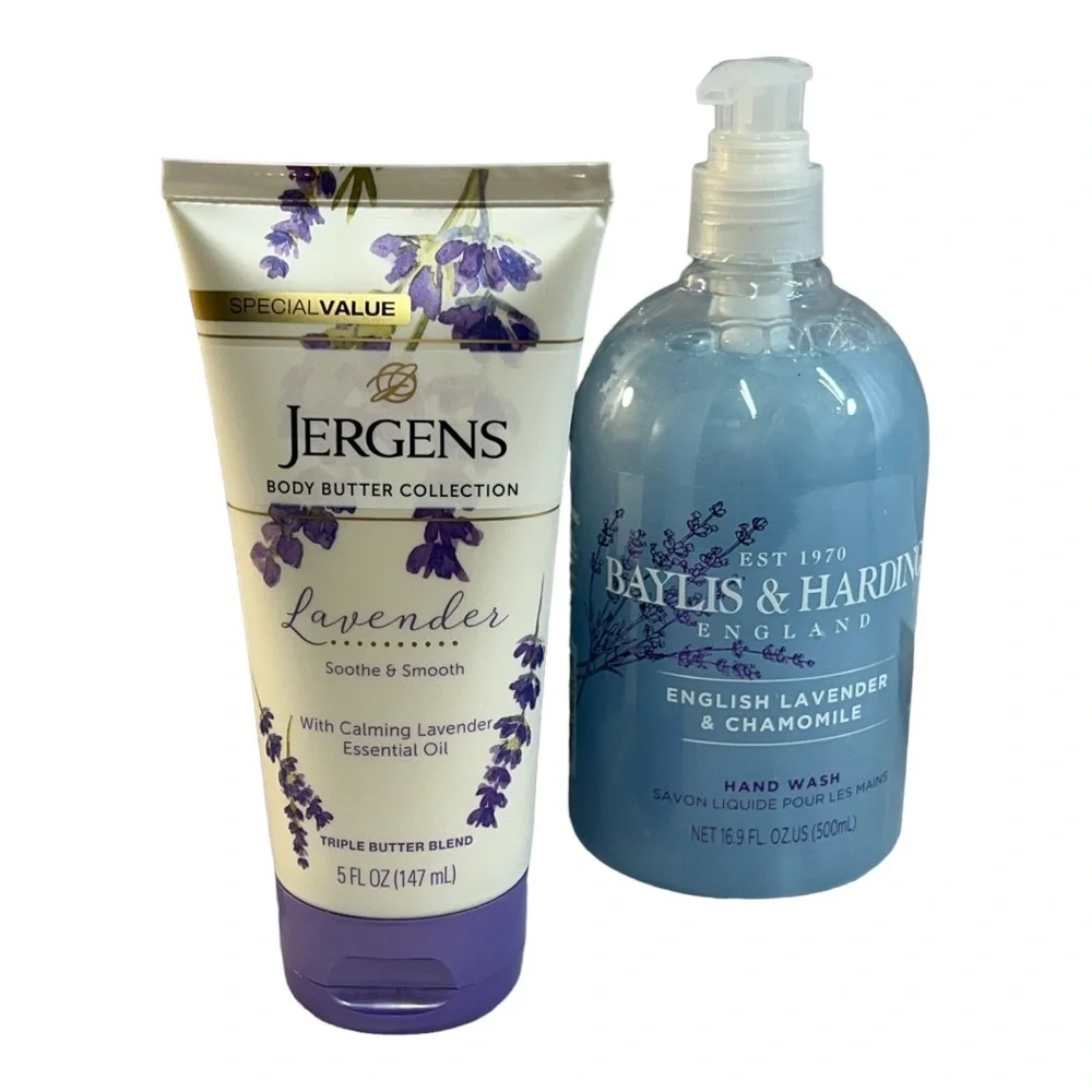 JERGENS BODY BUTTER and BAYLIS & LAVENDER HAND WASH
